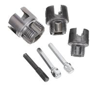 HOLIDYOYO Herramienta Roscadora de Tubos para Taladro Eléctrico 3 Piezas de Roscas de 4 y 6 Puntas para Fontanería en Tuberías de PVC y Metal de 1/2, 3/4 y 1 Pulgada