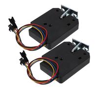 HOLIDYOYO Mini Cerradura Eléctrica de Control Remoto para Armarios y Máquinas Expendedoras, 2 Piezas, sin Cable, Material Metal y Plástico, Diseño Moderno para Oficina y Hogar