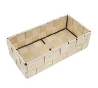 HOLIDYOYO Organizador de Almacenamiento de Cubos Tejidos para Maquillaje | Acero Inoxidable, Tela Oxford y Nylon, Uso Versátil en Estante o Tocador, para Correo y Sobres