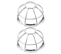HOLIDYOYO Protector para Detectores de Humo de Hierro Plata, Fácil Instalación y Alta Protección, 2 Piezas para Seguridad Hogar