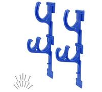 HOLIDYOYO Soporte plástico para herramientas de piscina, gancho para red y varillas, organizador para accesorios de limpieza en jardín y hogar