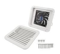 Holigie Extractor de ventilación lateral para RV, flujo de aire de viento fuerte unidireccional de 24V 3000RPM, ventilación ABS duradera con tornillos de pantalla para remolque, barco y