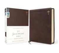 Holy Bible: New International Version, Journal the Word Bible, Brown, Double-column, Leathersoft, Red Letter Edition, Comfort Print; Reflect, Take Notes, or Create Art Next to Your Favorite Verses