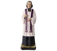 Holyart Imágenes de Resina y PVC: Estatua Juan Marie Vianney Resina Pintada 25 cm Cura de Ars