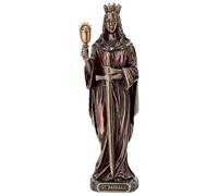 Holyart Imágenes de Resina y PVC: Santa Bárbara bronceada 20 cm Diseño Veronese