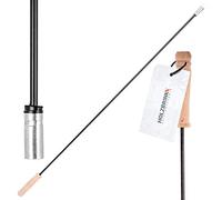HOLZBRINK Caña de deshollinado para la limpieza de chimenea desde abajo, Varilla para deshollinado, Caña para cepillo deshollinador: rígida con mango de madera, M12, 80cm