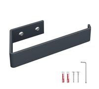 HOLZBRINK Portarrollos Papel higiénico Antracita Mate 164x72 mm | Porta Rollo Papel de baño, Aseo | Portarrollos WC para taladrar en la Pared