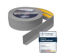 HOLZBRINK Rodapie PVC adhesivo 50x20mm, 15 m | Rodapie flexible para encimera cocina, esquineras pared de baño | Cantoneras adhesivas | Color: gris claro