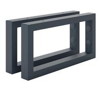 HOLZBRINK Soportes estanterías pared 30x15 cm HLA-A (2uds.) | Soportes metalicos para encimera de lavabo baño, estanterías de cocina, de TV | Color: Antracita