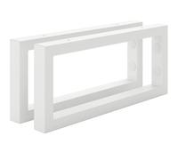 HOLZBRINK Soportes estanterías pared 35x15 cm HLA-A (2uds.) | Soportes metalicos para encimera de lavabo baño, estanterías de cocina, de TV | Color: Blanco