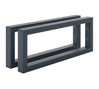 HOLZBRINK Soportes estanterías pared 40x15 cm HLA-A (2uds.) | Soportes metalicos para encimera de lavabo baño, estanterías de cocina, de TV | Color: Antracita