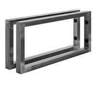 HOLZBRINK Soportes estanterías pared 45x20cm HLA-A (2uds.)| Soportes metalicos para encimera de lavabo baño, estanterías de cocina |Color: Acero Pulido Y Lacado