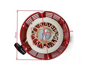 HOLZER Arranque inverso para motores de gasolina de 13 CV, arrancador de cuerda