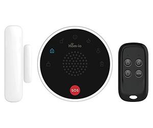 Hom-io | Kit de Alarma para Casa sin Cables Omni Alarm, Inteligente con WiFi, Portátil e Independiente, Sistema de Alarma para Casa Inalámbrico Compatible con Alexa y Google