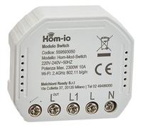 Hom-io | Módulo Switch Inteligente Empotrable 10A, 1 Canal WiFi, Controlado por App o Interruptor, Control Remoto de Luz y Dispositivos Eléctricos, Compatible con Alexa y Google Home
