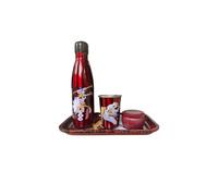 Homadict - Caja de regalo de una pieza - Botella isotérmica + bandeja de metal + pequeña caja de metal + vaso de metal - Licencia oficial de una pieza