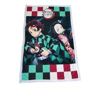 Homadict Plaid Sherpa 100X150 CM Demon Slayer TANJIRO & NEZUKO Buste