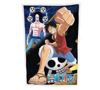 Homadict Plaid Sherpa 100X150 CM One Piece Luffy & ENER Attack