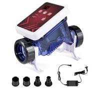 HOMASIS Clorador Salino para Piscinas 5g/h hasta 22 m³ con Pantalla Control | Generador de Cloro Salado con Autolimpieza, Tiempo de Funcionamiento Configurable y Alarmas Inteligentes