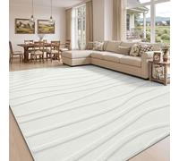 Homaxy Alfombras para Sala de Estar 80x150cm, Suave Alfombra de Pelo con Patrón de Olas, Alfombra Antideslizante Lavable para Dormitorio para Niños y Mascotas, Alfombra Moderna de Pila Corta para