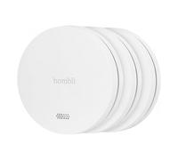 Hombli HBPP-0116 Detector de Humo Óptico e Inalámbrico, Blanco, Pack Promocional de 3 Unidades (2+1), Alimentado por Batería