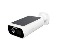 Hombli Solar CAM 2K - Cámara de Seguridad Recargable a Energía Solar Ecológica con Montura Flexible, 2K QHD, Alarma y Reflector - Visión Nocturna Infrarroja y a Color, Detección de Movimiento, IP66