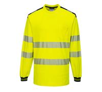 Hombre Alta Visibilidad Algodón Cómodo Camiseta Bolsillo Manga Larga Wicking 40+