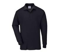 Portwest Polo de manga larga Genoa Negro Talla S B212BKRS