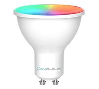 Homcloud - Bombilla Gu10 Wi-Fi Multicolor LED RGB + Blanco cálido, regulable, 11W, 1050 Lumen, control con APP, Funciona con Alexa o Google