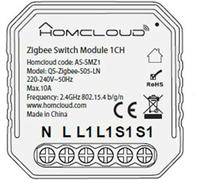 Homcloud Módulo Interruptor 1 Canal Zigbee
