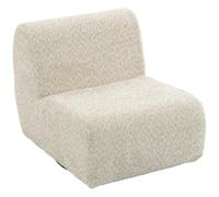 HOMCOM 360° Sillón Giratorio 1 Plaza Chenille Beige | Asiento extra grande, acolchado grueso, para dormitorio, sala de estar, espacio pequeño.