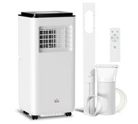 HOMCOM Aire Acondicionado Portátil 10000 BTU 2900W 5 en 1 Enfriador Ventilador Deshumidificador Blanco Compacto y Eficiente Aosom España
