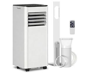 HOMCOM Aire Acondicionado Portátil 7000 BTU: Refrigeración, Deshumidificador, Ventilador, Modo Nocturno.
