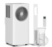 HOMCOM Aire Acondicionado Portátil 9000 BTU 4 en 1 Enfriamiento Deshumidificador Ventilador Modo de Sueño para 33 m² Blanco Aosom España