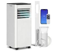 HOMCOM Aire Acondicionado Portátil 9000 BTU con Refrigeración, Deshumidificador, Ventilador y Modo Noche.