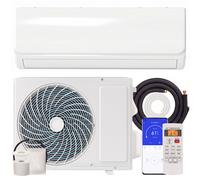 HOMCOM Aire Acondicionado Split Inverter 12000 BTU con Bomba de Calor WiFi y Control por Voz para 18 m² con Kit de Instalación Aosom España