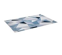 HOMCOM Alfombra de Terciopelo Moderna 230x160cm Diseño Geométrico con Base Antideslizante para Salón Multicolor Aosom España