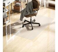 Homcom alfombrilla protectora para suelos 100x150 cm alfombra para silla de escritorio para oficinas para el hogar resistente y fácil de limpiar transparente 150 cm