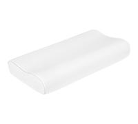 HOMCOM Almohada Cervical y Cuello de Espuma Viscoelástica con Diseño Ergonómico Doble Altura para Dormir de Lado y Boca Arriba