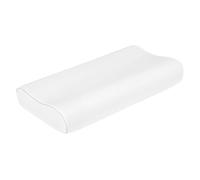 HOMCOM Almohada Cervicales y Cuello de Espuma Viscoelástica, Almohada Ortopedica con Diseño Ergonómico, Doble Altura, Funda Extraíble y Lavable, para Soporte de Cuello, Dormir de Lado y Boca Arriba