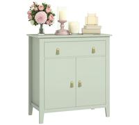 HOMCOM Aparador de 2 Puertas Moderno con Cajón 80x40x90 cm Verde Claro