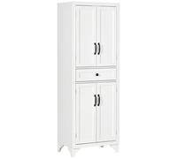 HOMCOM Aparador Mueble de Cocina 4 Puertas, 2 Armarios y 1 Cajón Central, Altura 170 cm con Estante Ajustable -