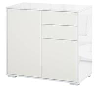HOMCOM Aparador para Cocina 2 Puertas 2 Cajones y Estante Ajustable 79x36x74 cm