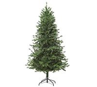 HOMCOM Árbol de Navidad Ø75x150cm con 440 Ramas PE Tridente PVC y Base Plegable