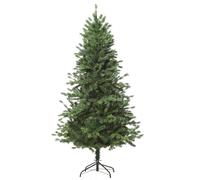 HOMCOM Árbol de Navidad Ø90x180 cm Artificial con 696 Ramas PE Tridente y PVC Individual y Base Plegable Exteriores Interiores Verde Aosom España