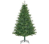 HOMCOM Árbol de Navidad Artificial 180 cm con 1443 Ramas y Base Plegable Decoración Navideña para Interiores Verde Aosom España