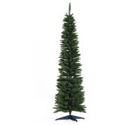 HOMCOM Árbol de Navidad Artificial 180 cm Ignífugo con 390 Puntas de Rama PVC y Soporte de Metal Decoración Navideña Interiores Verde Aosom España