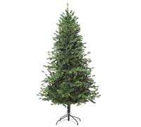 HOMCOM Árbol de Navidad Ø75x150 cm Artificial con 440 Ramas PE Tridente y PVC Individual y Base Plegable Exteriores Interiores Verde Aosom España