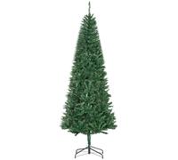 HOMCOM Árbol de Navidad Artificial Árbol con Soporte 210cm 865 Ramas PVC Verde verde