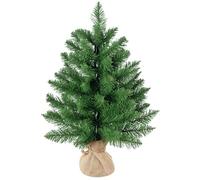 HOMCOM Árbol de Navidad Artificial Pequeño 60 cm 70 Ramas Verde